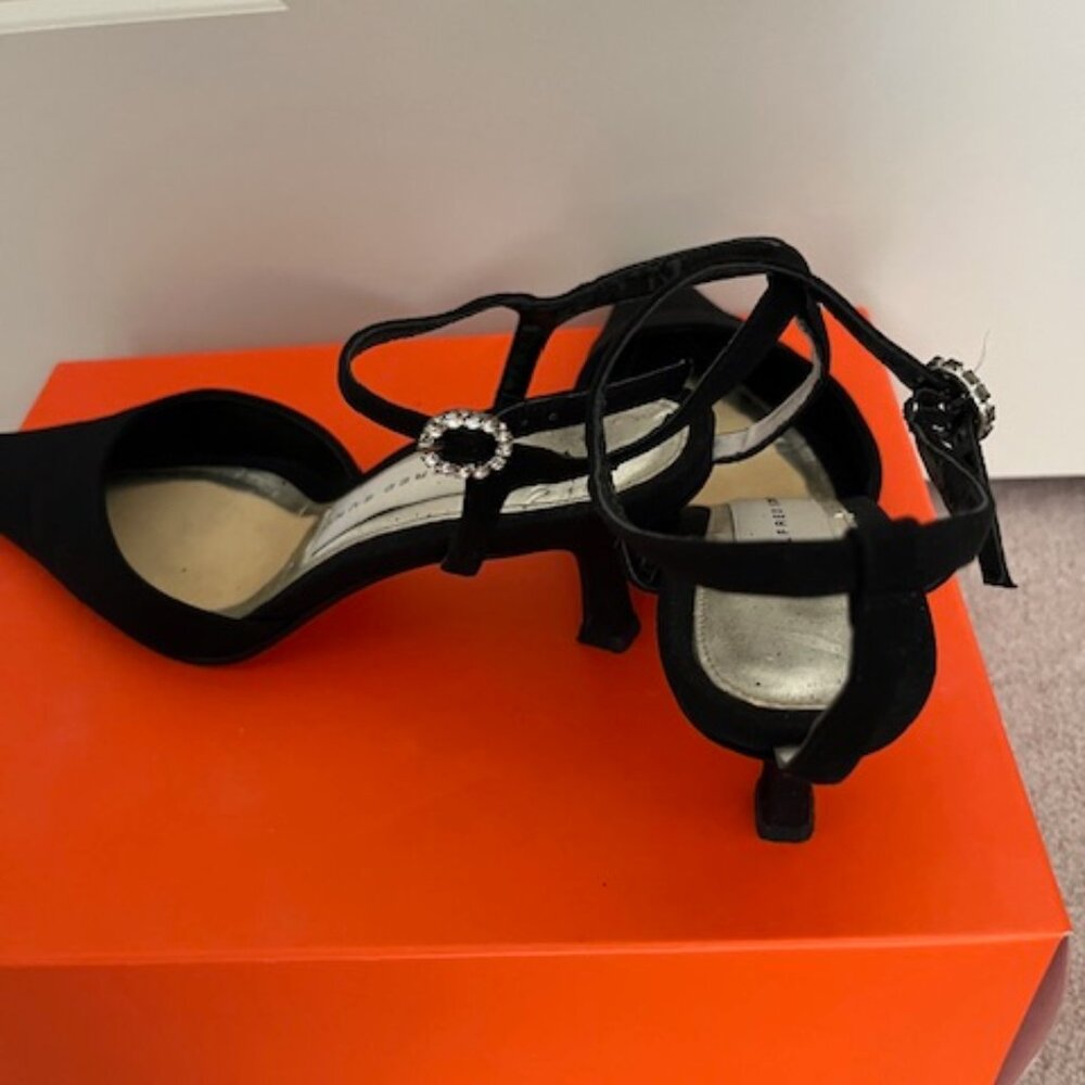 Vintage Alfred Sung Pointed Toe Black Heels Sz 6